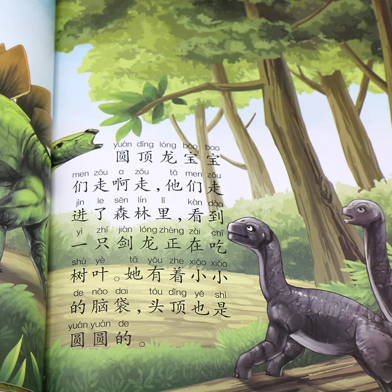 6pcs/set Dinosaur Kingdom Fairy Tale Picture Books Dinosaur Encyclopedia Comic Chinese Book for kids children view 4