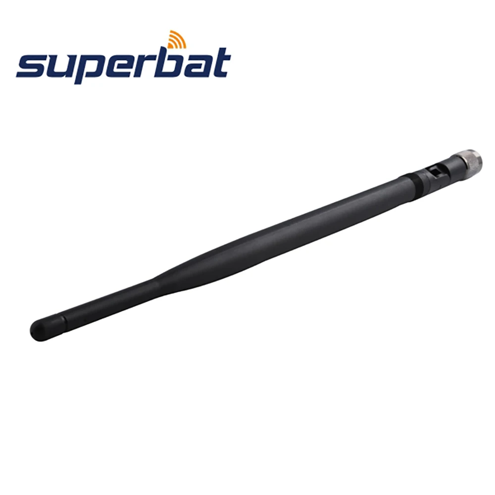 Superbat 2.4GHz 7dBi Tilt Swivel Omni WIFI Antenna RP-TNC Male for Wireless Router WLAN PCI Card Rubber Aerail Booster