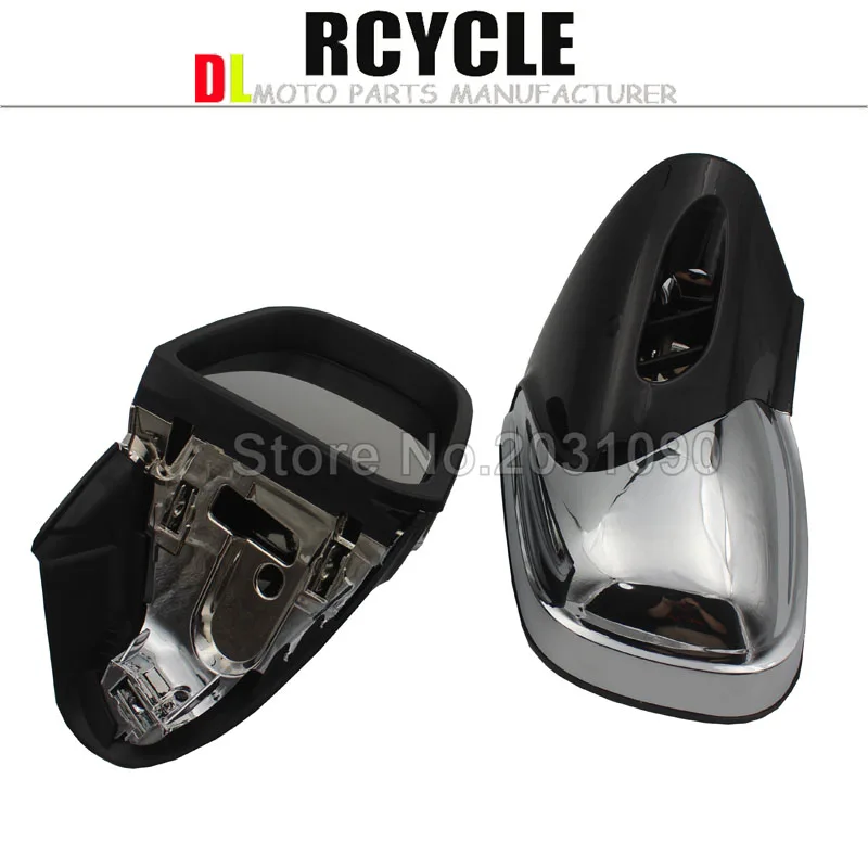 Motorcycle Fairing Mount Rearview Side Mirror Rear View Mirrors Amber Turn Signals For BMW K1200 K1200LT K1200M 99-08