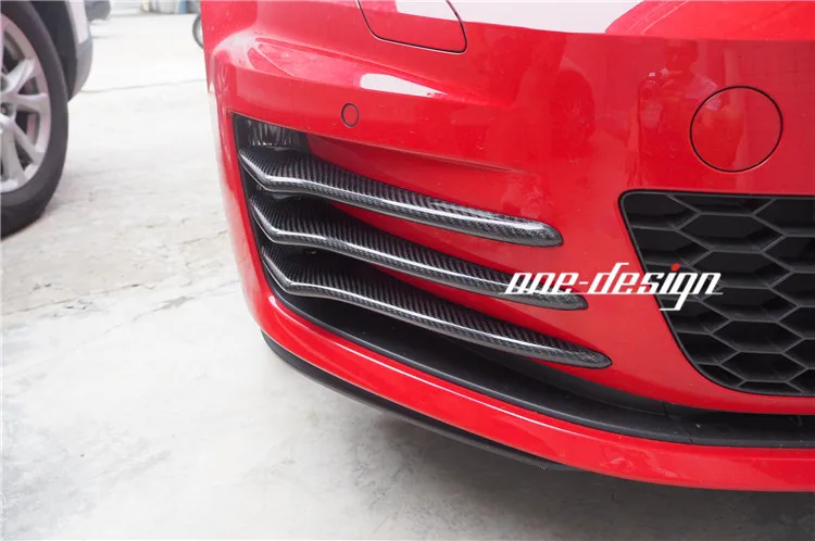 Fit for  Volkswagen 7 GTI revozport OS Carbon fiber fog lighting strip spoiler