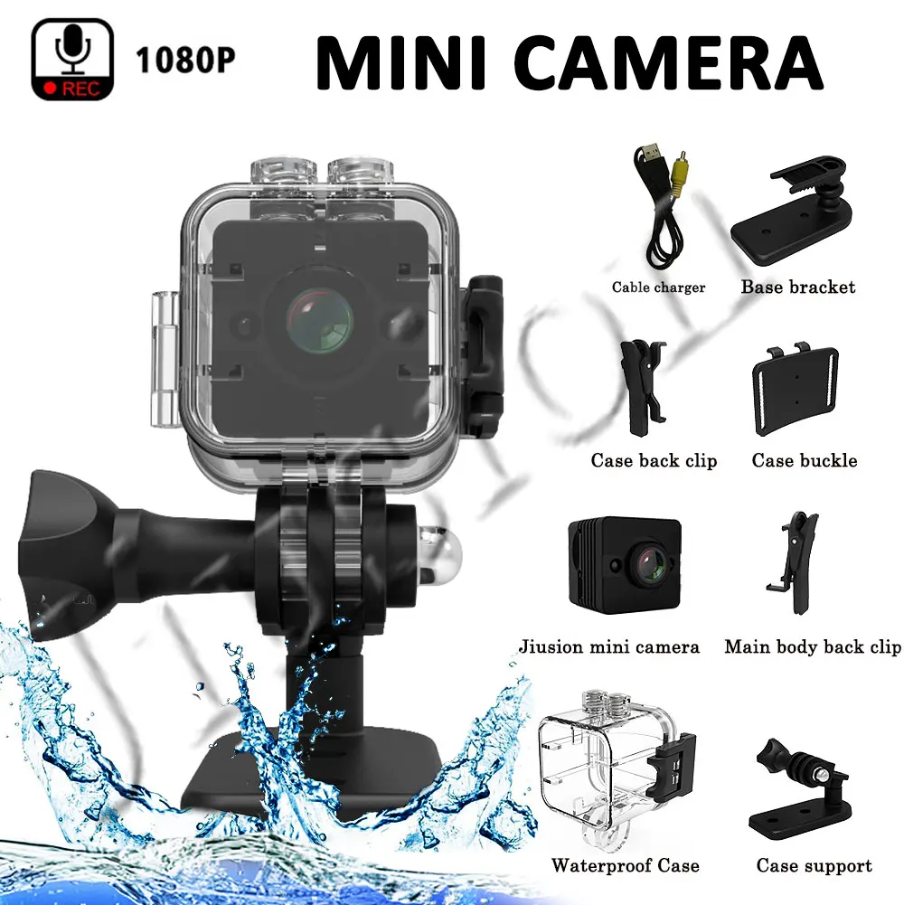 Sport Waterproof Mini Camera HD 1080P SQ12 Small Action Camcorder IR Night Vision Motion Sensor Video Voice Recorder Micro Cam