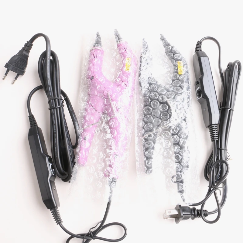 Gift + 1 Piece Adjustable Temperature Fusion Hair Extension Iron Fusion Heat Connector Keratin Bonding Wand Iron Melting Tools