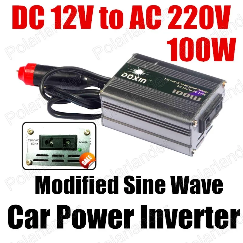 

Car voltage Transformer 100W Car power Inverter converter DC 12V to AC 220V USB Port modified sine wave