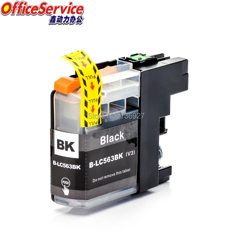 LC563 Ink Cartridge Compatible For Brother MFC-J2310 MFC-J2510  MFC-J3520 MFC-J3720 printer