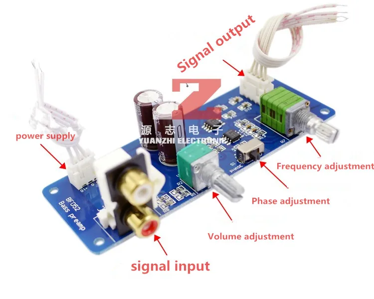 NEW balanced output subwoofer low-pass filter circuit board finished board DC9-18V or AC6-13V input voltage