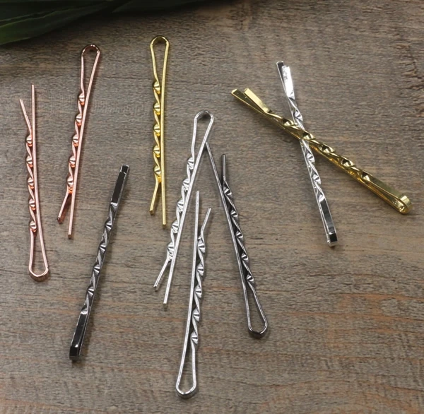 20pcs 55mm Copper Hairpins For Women Hair Clip Lady Bobby Pins Invisible Wave Hairgrip Barrette Hairclip Hair Clips Accessories