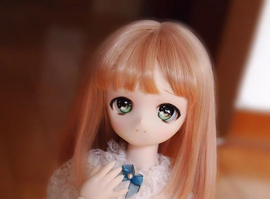 

Детская игрушка ручной работы, аксессуары для кукол 1/3 1/4 BJD/SD, парик для кукол, медовый, коричневый, грушевидный, цветок, воздушные волосы, 1 шт.