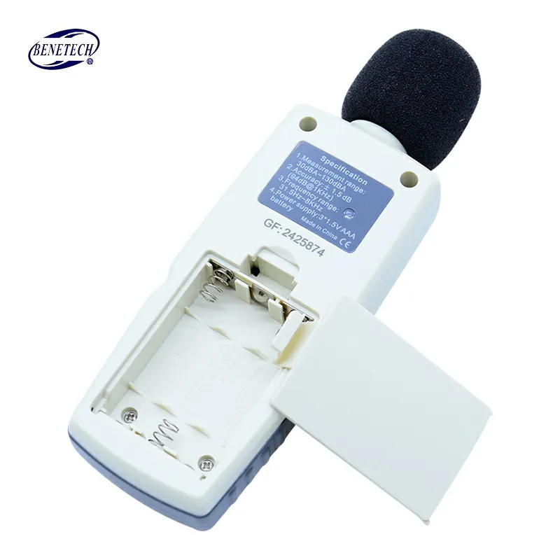 Fonometro digitale tester di rumore dB decibel meter in decibel rumore rilevatore Audio microfono automatico GM1352 30-130dB