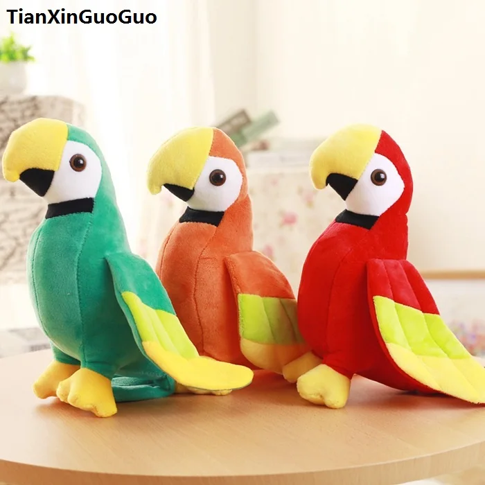 

lovely colourful parrot bird plush toy about 20cm soft doll baby toy birthday gift s0199