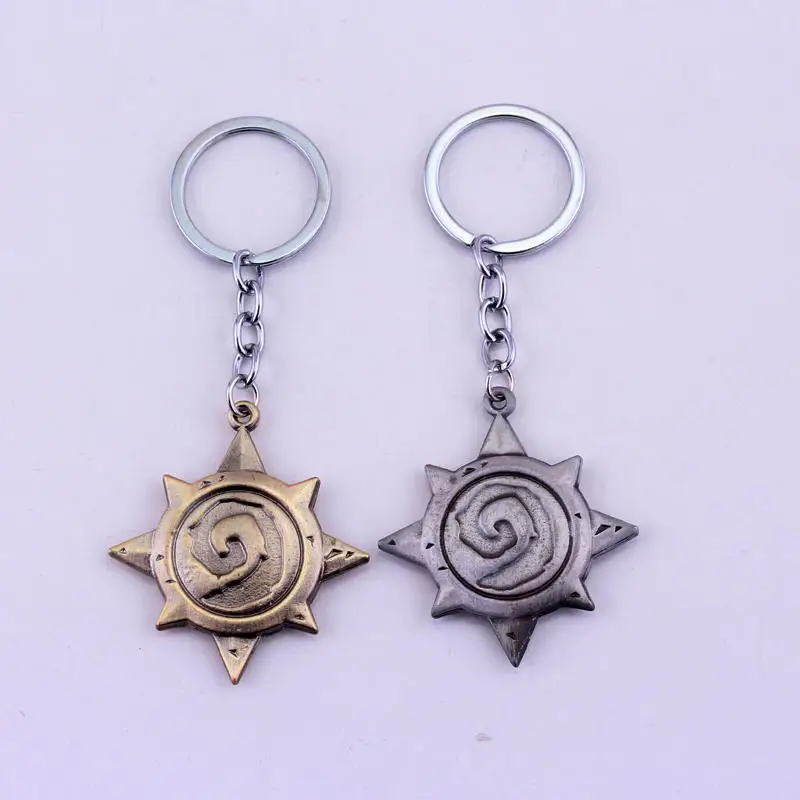 dongsheng Game Series Hearthstone Heroes of Warcraft Heroes Metal Keychain For Fans Cool Keyring Men Jewelry -50