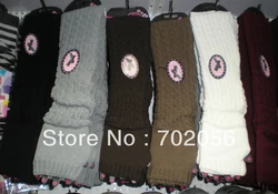 Luxe winter effen Gebreide twist Armwarmers Vingerloze lange Handschoenen 24 paren/partij gemengde kleuren #3418