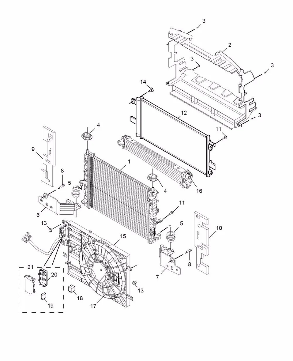 Radiator assy. kit for Chinese SAIC ROEWE 550 MG6 MT / AT 1.8T engine auto car motor parts 10001378