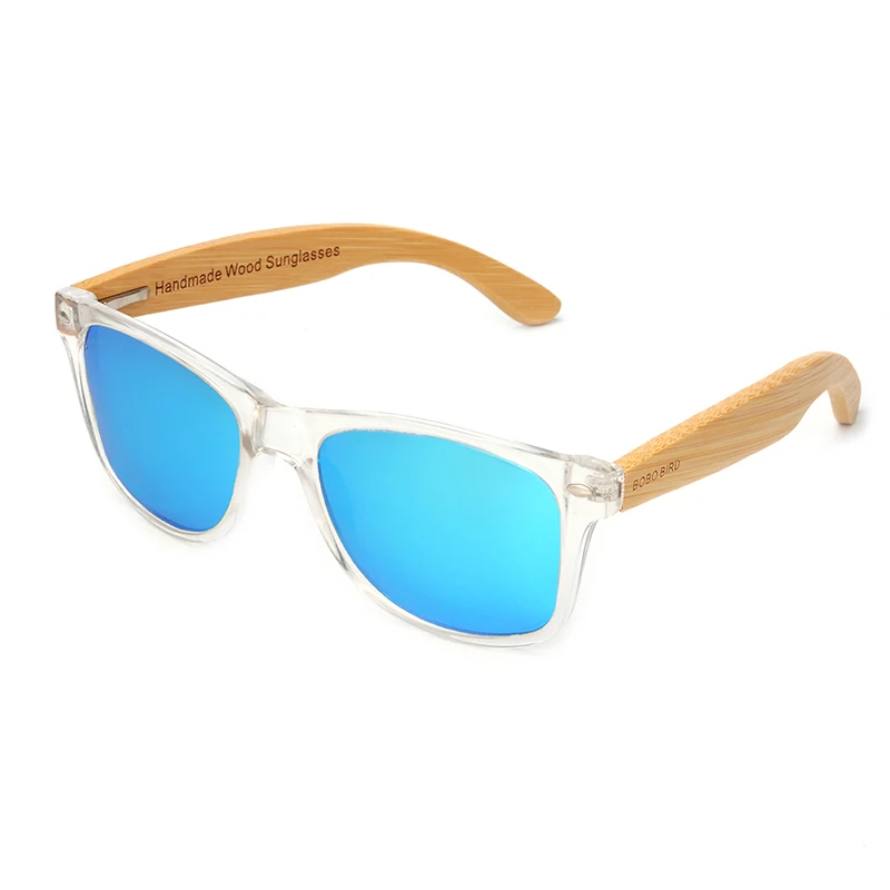 BOBO BIRD Handmade Wood Sun Glasses Retro Polarized Goggles UV400 sunglasses In Gift Box V-CG008