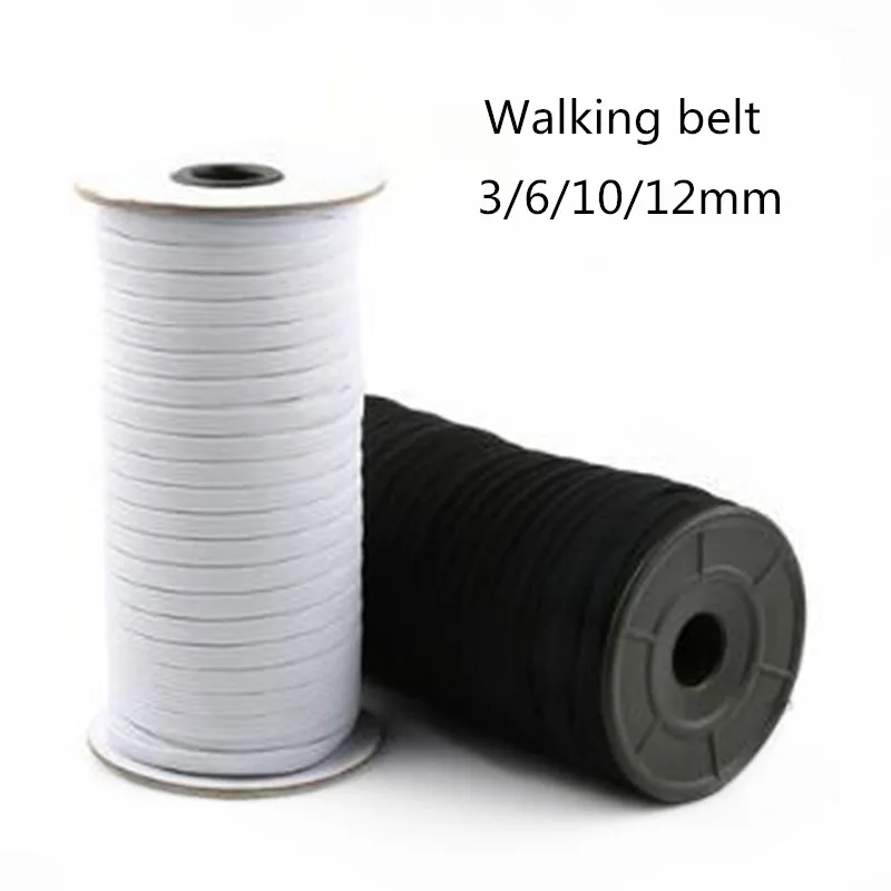 5m wide 3/6/10/12/15/20/25/30/35/40/45mm white black nylon highest elastic bands garment trousers sewing accessories diy 5BB5634