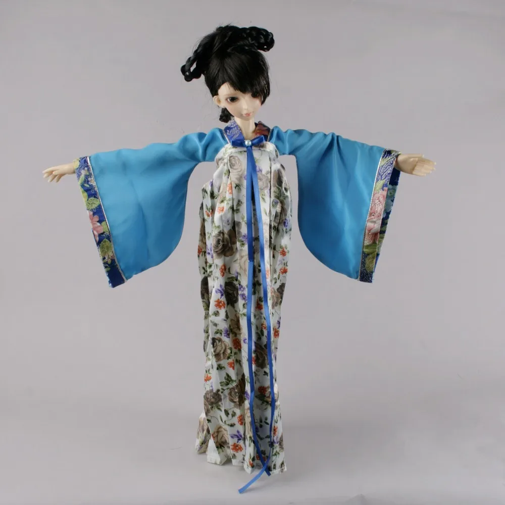 

[wamami] 699# Blue Classical Chinese Ancient Dress Set For 1/3 SD AOD DOD BJD Dollfie