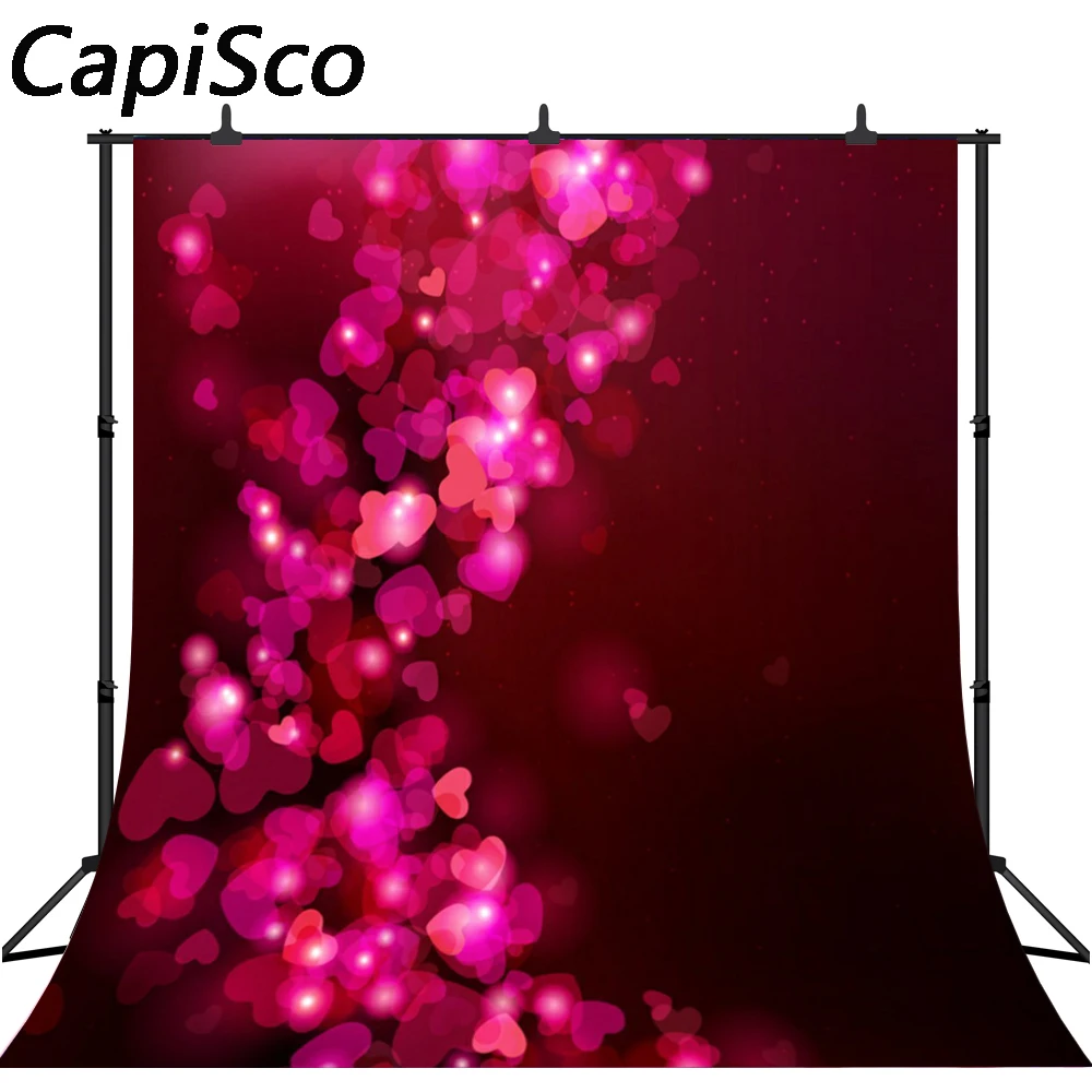 Capisco Custom Valentine's day Backdrops Photography Backgrounds Red Love Photocall Backdrops For Photography Fotografia