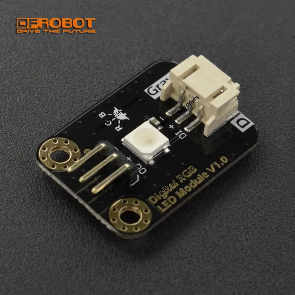 5Pcs/Lot DFRobot Gravity Digital cascadable RGB LED Module compatible with Arduino micro:bit Firebeetle LattePanda Raspberry Pi