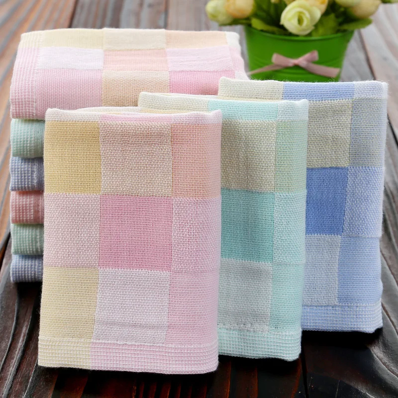 Hand Towel for Kids, 100% Pure Cotton, Gauze Free, Face Towel, Home Cleaning, Baby, High Quality, Wholesale, 27x50cm