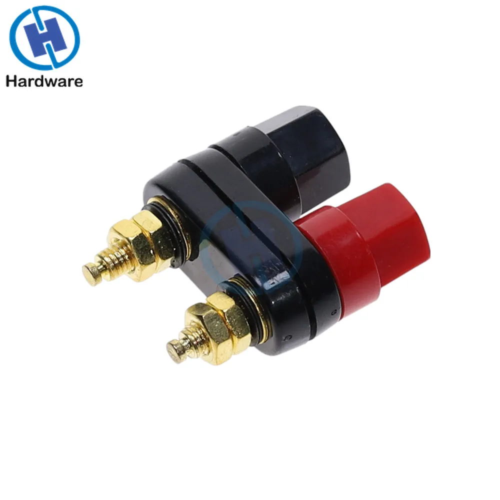 Connettori a banana Coppia Terminali Rosso Nero Connettore Amplificatore Terminal Binding Post Speaker Banana Plug Martinetti