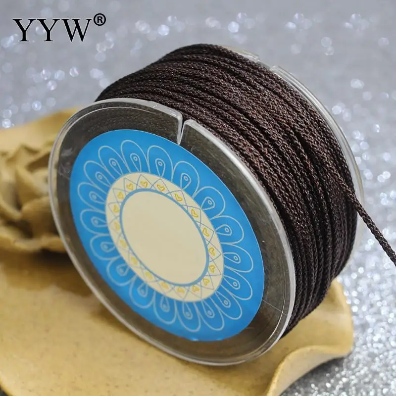 31m 1.5mm Nylon Cord 7 kind of colour Nylon Nonelastic Thread with plastic spool DIY Handicraft Tool Hand Stitching Thread