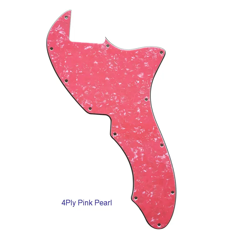 Pleroo Custom Guitar Parts - For US Tele 69 Thinline Guitar Pickguard Blank With 12 Screw Holes Scratch Plate Multicolor Choice