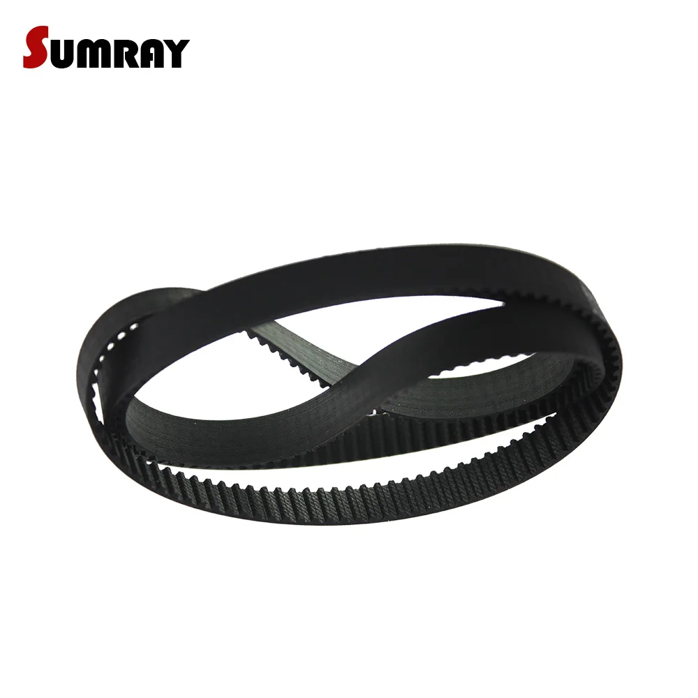 SUMRAY S3M Timing Belt 3M-1005/1056/1110/1188/1245/1263/1290/1500mm Motor Drive Belt 10/15mm width Toothed Belt for Automobiles