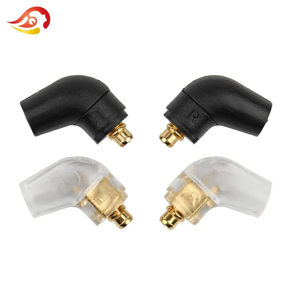 QYFANG 1 Pair 135 Degree MMCX Earphone DIY Custom Pin For ER4 XR SR ER4SR ER4XR SE315 SE535 UE900 Solderr Wire Connector Plug