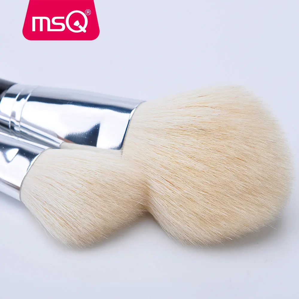 MSQ 2pcs Big Goat Hair Powder Makeup Brushes Blusher Contour Make Up Brush Set Beauty Make-up Tool