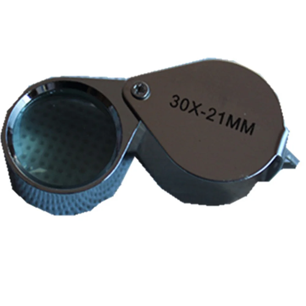 30X-21mm Jewelry Magnifier High Magnification Magnifying Glass Optical Instrument School Teaching Equipment