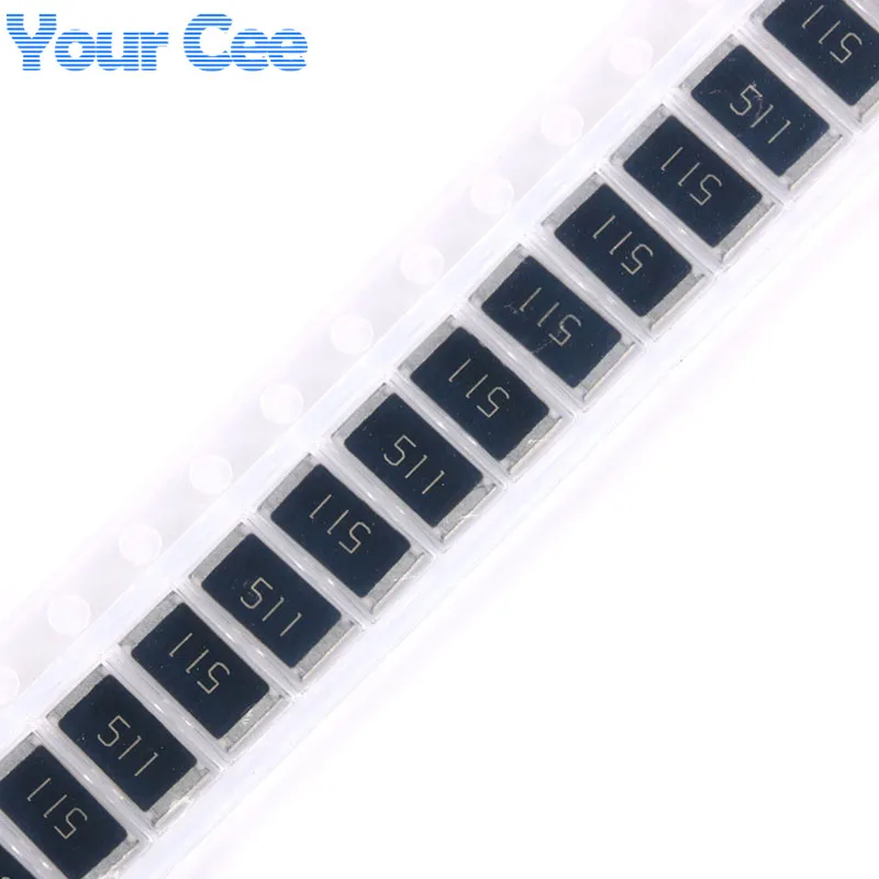 100pcs/50pcs 510ohm SMD Chip Resistor 2512 1W 510R 510 ohm 511 5% Resistance