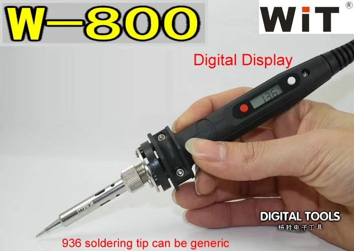 60W Japan WiT Repair Tools W800 Electric Soldering Iron 110~220V Internal Heat Type Digital Display Adjustable Temperature