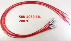 5PCS/LOT  negative temperature sensor 50K 4050 1% 200 degrees Celsius 0.5 meters