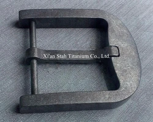 Pure Titanium Manual Belt Buckle Allery free Rustproof Stone washing / Brushing Finishing for Belt Width 49-50mm