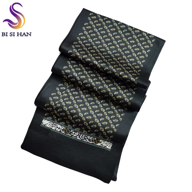 2020 New Arrival Man100% Silk Scarf Printed New Style Brand Male Scarves 160*26cm Man Scarf For Spring Autumn Winter Long Scarf