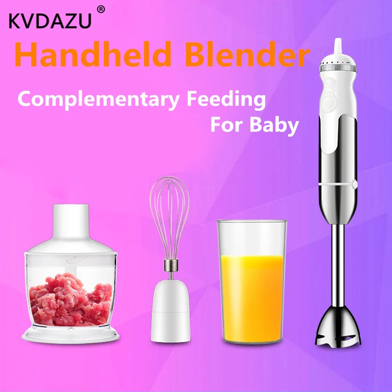 

Handheld Blender All-rounder Household chopper whisk meat mincing juicer rice paste mixer baby food fruit vegetable machine