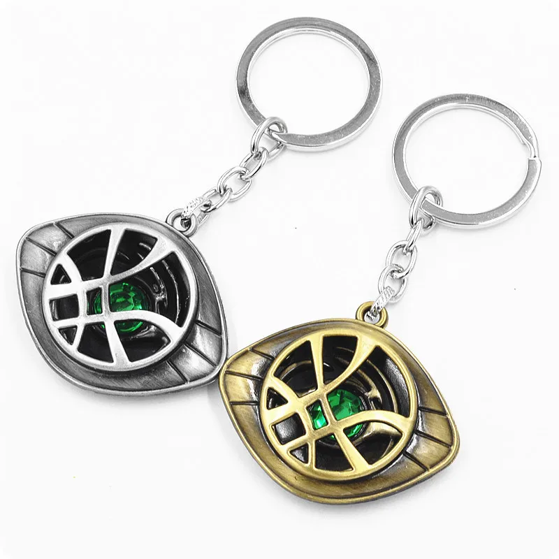 Figura de superhéroe Doctor Strange Eye of Agomotto, accesorios de Cosplay, llavero de juguete del dr. Strange Eye, collar de Agamotto, llavero de regalo