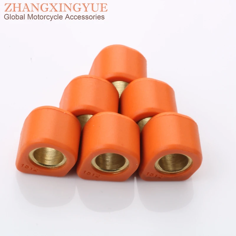 6pc Performance Variator Roller Weights 6.5gram 15x12mm for Yamaha CR Z CT SS 50 Jog Z R Slider Vino 50 Why Zuma 50cc 2T