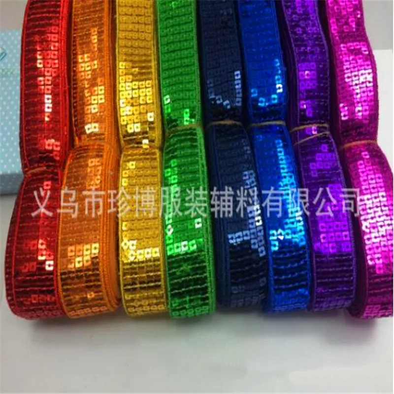 25mm 38mm 45mm Width Sequins Lace Ribbons craft sewing garments accessories CX67