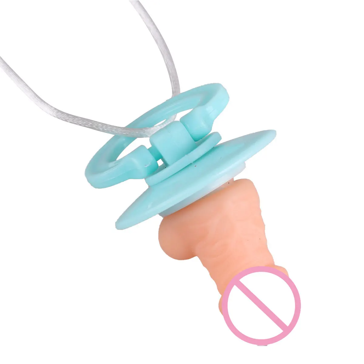 Funny Tiny Penis Shaped Baby Pacifier Bachelor Hen Party Gags Sexy Cosplay Prop Toys Adult Fun Jokes Favors for Masquerade Ball