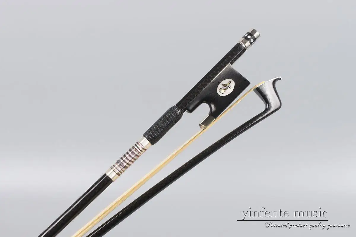 4/4 Carbon Fiber Violin Bow Straight Advance Model Pernambuco Performance