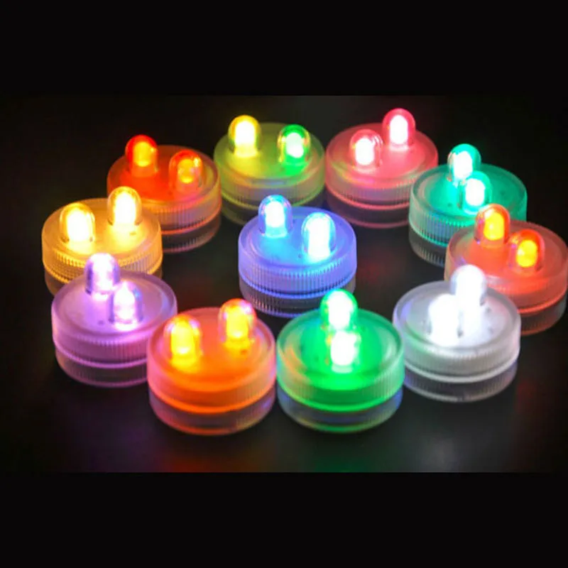 

(100 pieces/lot) New Hot Submersible led floralyte light Waterproof Battery operated lights for Wedding Party Decoration Lamps