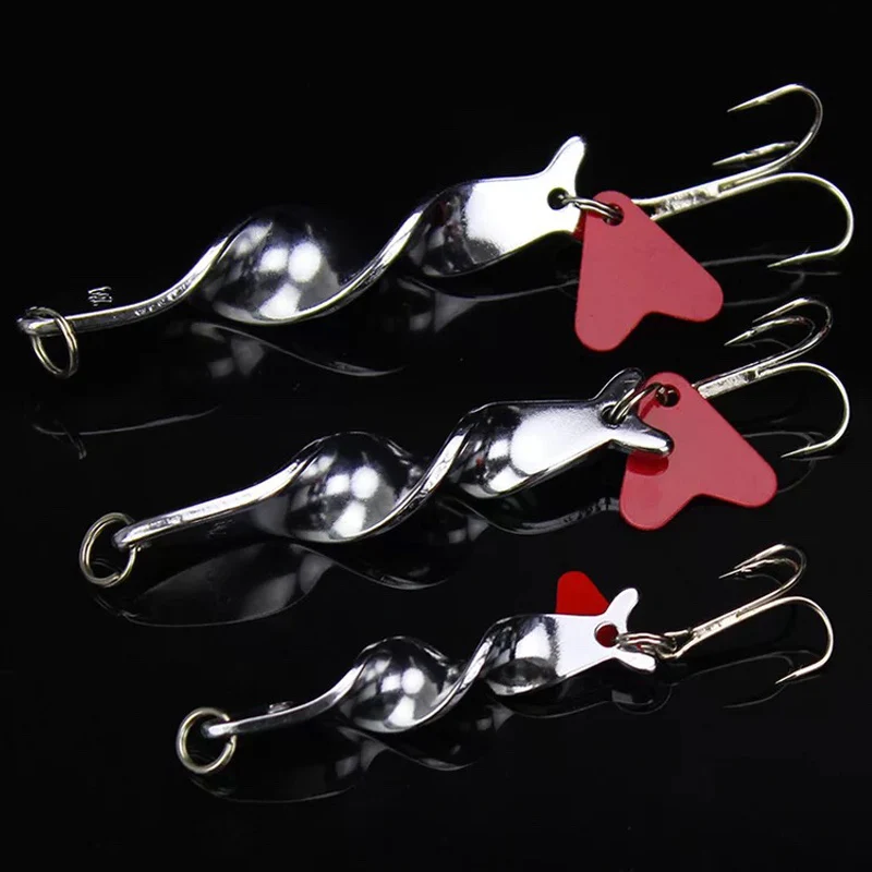 1PCS Rotating Metal Spinner Spoon 10g 14g 21g 28g metal spoon lure/spinner spoon lures/spinner lure/lure spinner