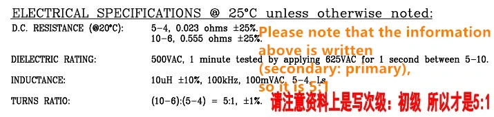 Original new 100% 31974R-LF1 SMD miniature 1:5 isolated boost transformer 250UH high frequency pulse power transformer