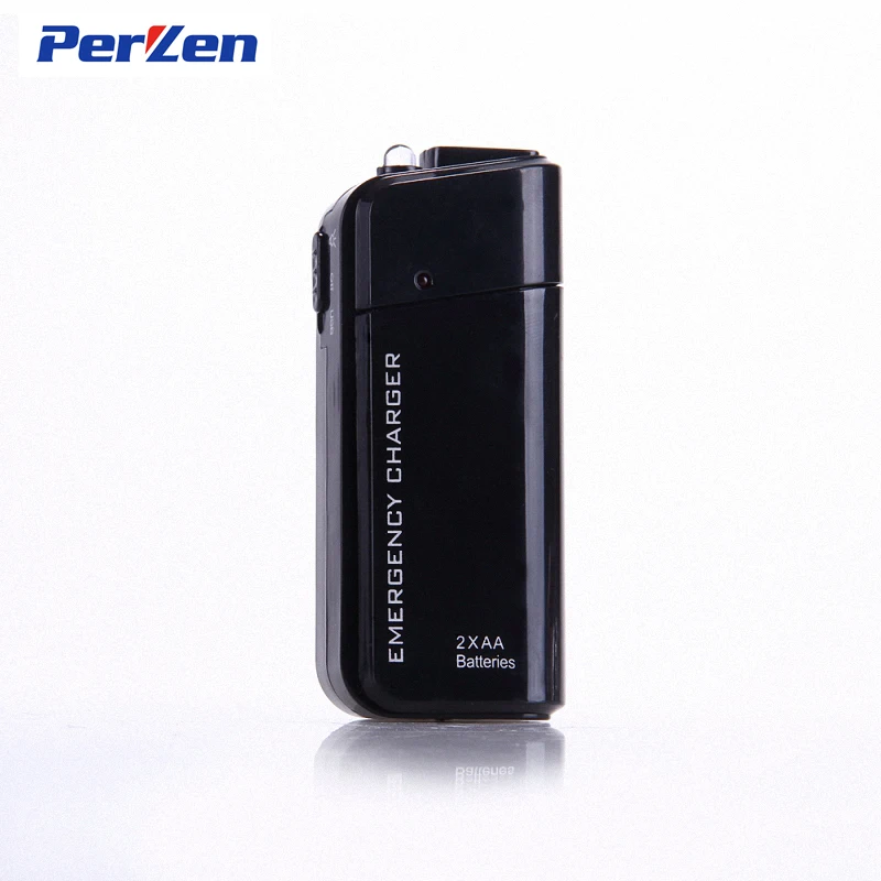 Drop Shipping! Powerbank 2X AA Battery Emergency USB Power Bank Charger Portable Charger for Phone + 2A Cable