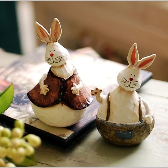 The couple Zakka grocery Sen Department of fashion creative interior decoration gift Home Furnishing resin wedding room decorati