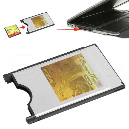 

Compact Flash CF to Adapter Cards Reader PC Card PCMCIA for Laptop Notebook