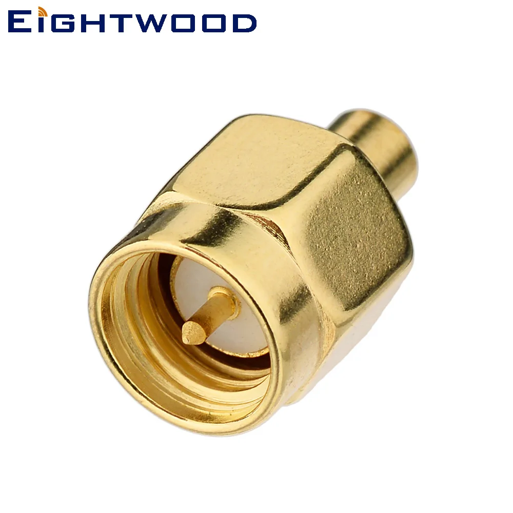 Eightwood 10PCS SMA Plug Male RF Coaxial Connector Adapter Straight Solder for Semi-rigid .086