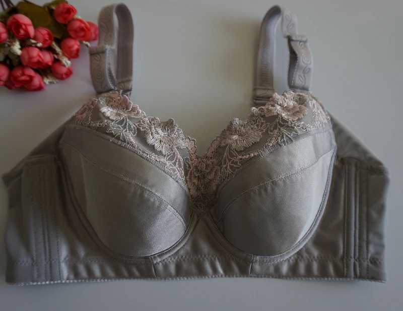 Big Size Push Up Bra Embroidery Lace Women Intimates Big Size Full B C D E F G H Full Cup Bras Underwear Bras