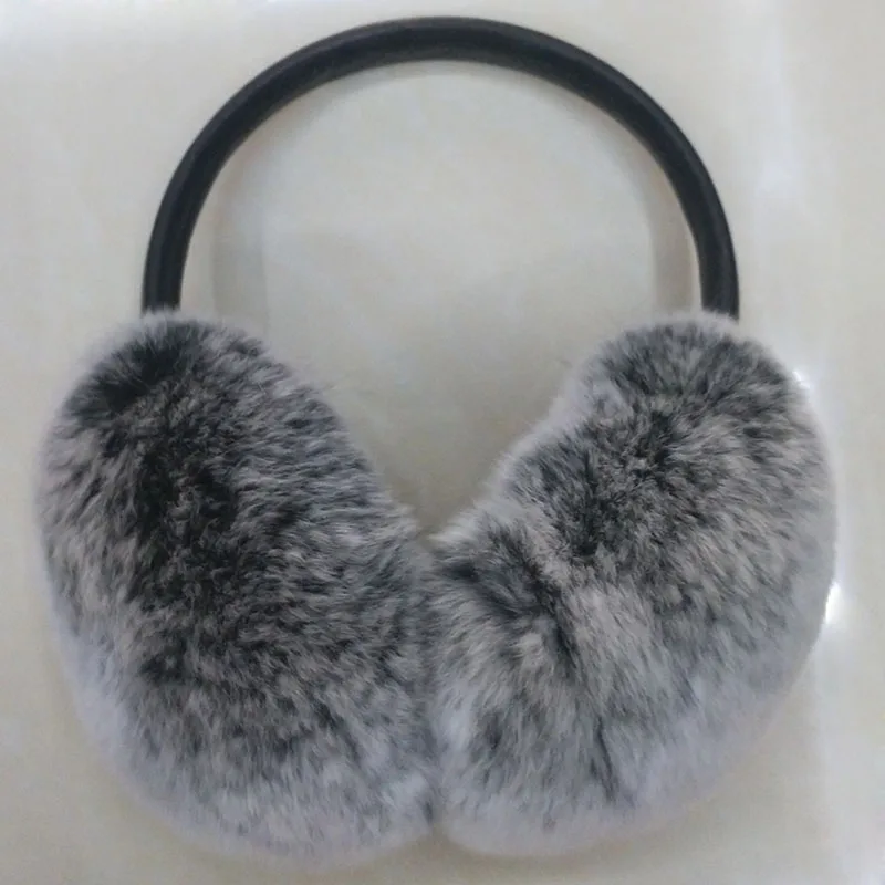 HSPL Real Rabbit Fur Earmuffs Elegant Bow Ear Warmer Winter Lovely For Girls Cute New Fashion Ear Warmers