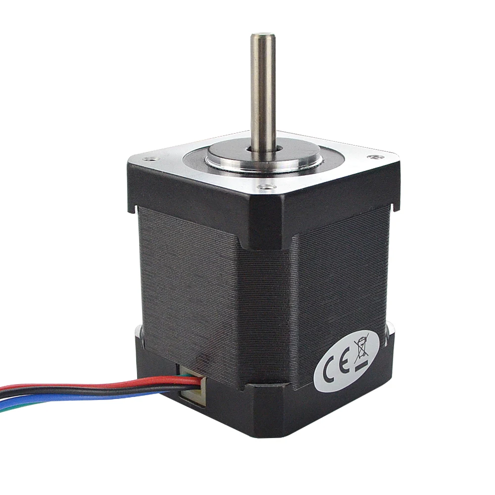 0.9deg Nema 17 Stepper Motor 2A 42x48mm 46Ncm Full D-cut Shaft 4-lead Nema17 Stepper for DIY 3D Printer CNC Robot